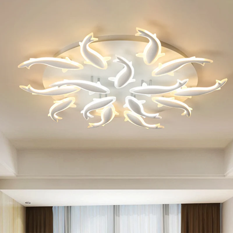 Acryl Vissen LED Inbouwlamp Modern 3/5/9 Lichten Plafondgemonteerde verlichting warm / wit / natuurlijk licht Clearhalo