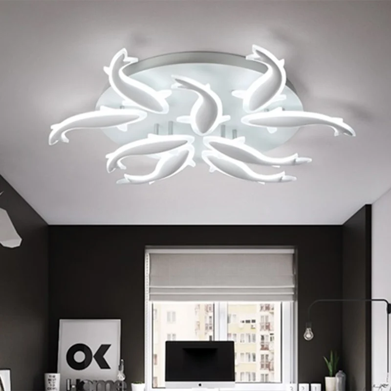 Acryl Vissen LED Inbouwlamp Modern 3/5/9 Lichten Plafondgemonteerde verlichting warm / wit / natuurlijk licht Clearhalo