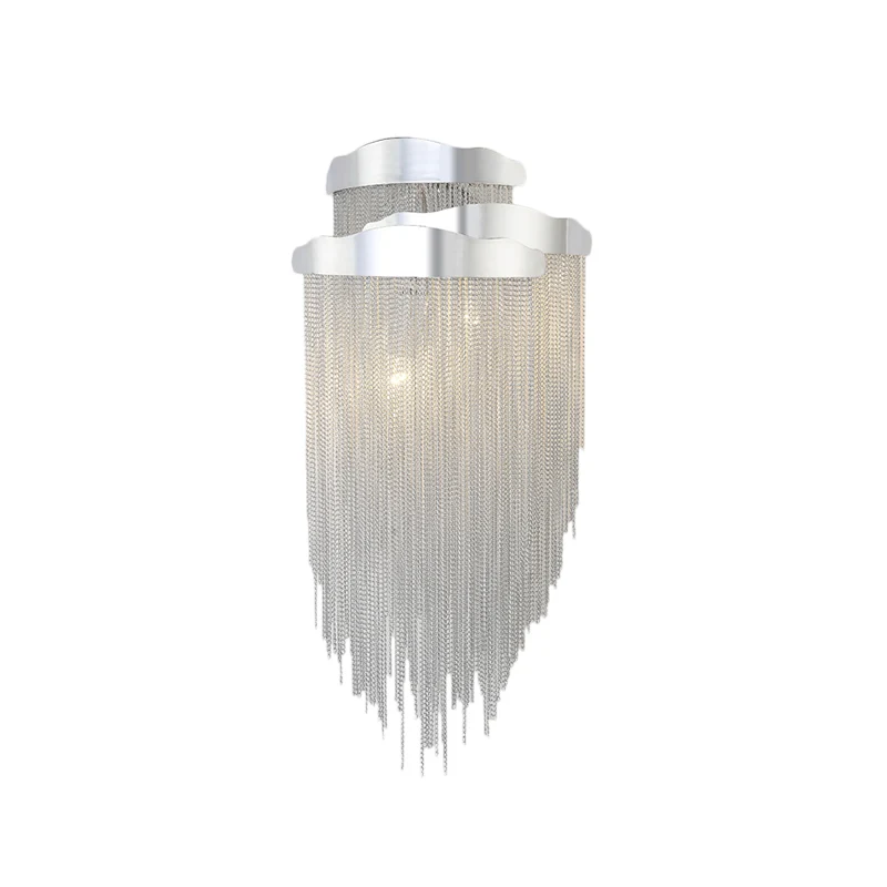 Aluminium kwastje wandlamp verlichting 3 lampen moderne stijlvolle wandkandelaar zilver/goud voor nachtkastje Clearhalo