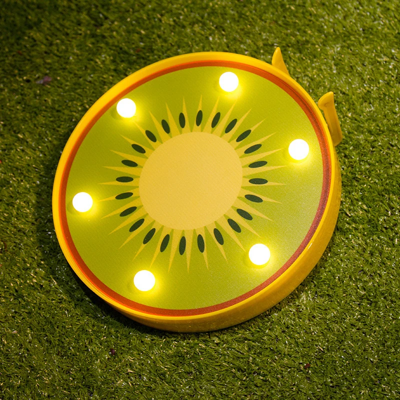 Artistieke fruitvormige LED-tafelverlichting Plastic slaapkamer batterij nachtkastje licht Clearhalo