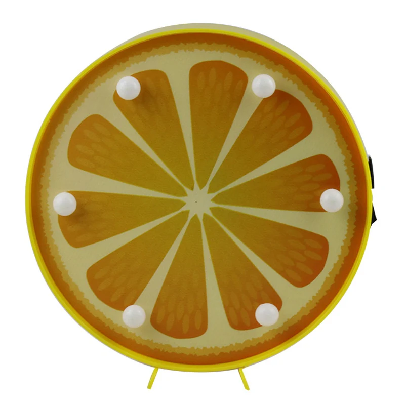 Artistieke fruitvormige LED-tafelverlichting Plastic slaapkamer batterij nachtkastje licht Clearhalo