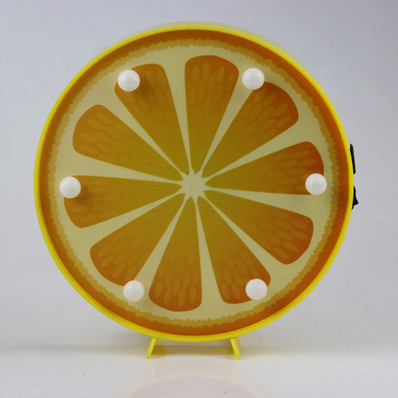 Artistieke fruitvormige LED-tafelverlichting Plastic slaapkamer batterij nachtkastje licht Clearhalo