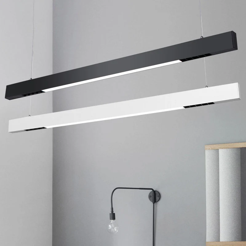 Barvormige acryl hanglampset Minimalisme LED-hanglamp voor kantoor Clearhalo