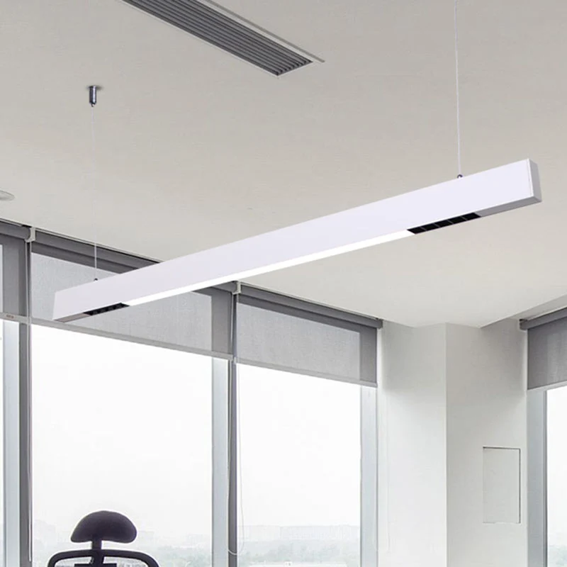 Barvormige acryl hanglampset Minimalisme LED-hanglamp voor kantoor Clearhalo