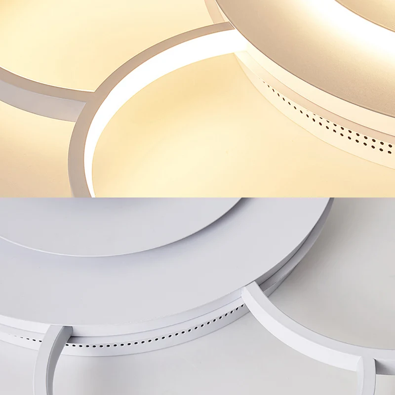 Bloemenslaapkamer LED-inbouwlamp Acryl 19,5"/25,5" breed Eenvoudig plafondlamparmatuur warm/wit/natuurlijk licht Clearhalo