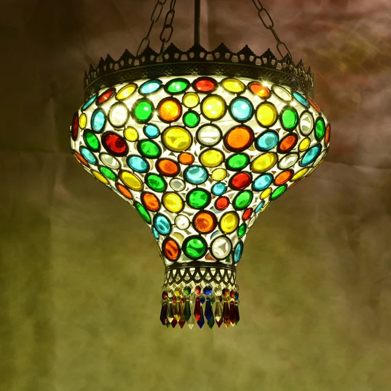Boheemse uienhanglamp 1 lichte metalen druppelhanger wit voor restaurant Clearhalo