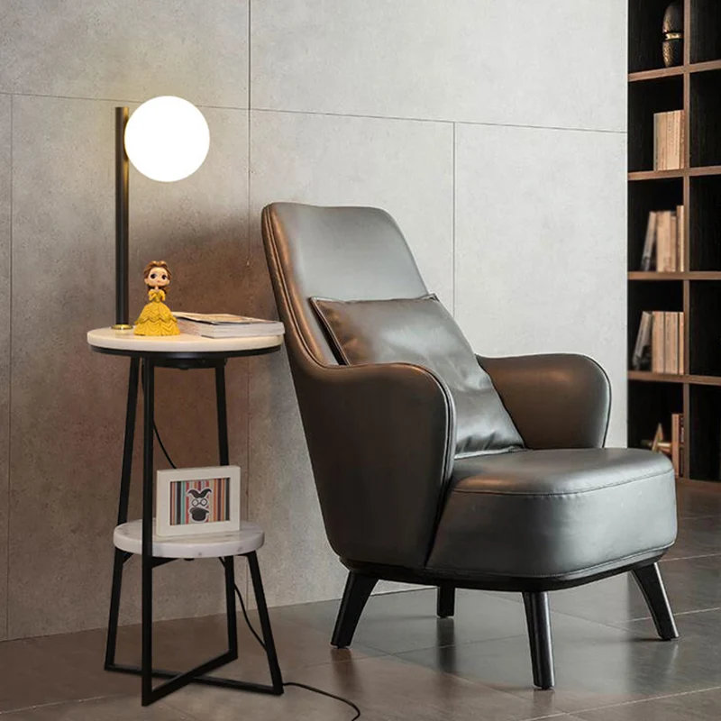 Bol woonkamer vloerlamp opaalglas Single Simplicity staande lamp met 2-laags marmeren plank zwart Clearhalo