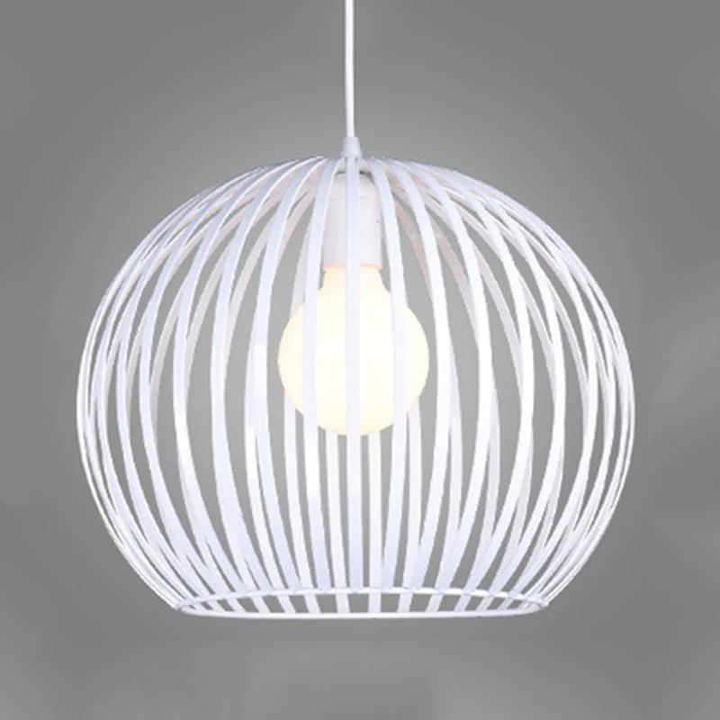 Bolvormige Hangende Verlichting Hedendaags Metaal 7"/12"/14" Breed 1 Kop Zwart/Wit Plafond Hanglamp Clearhalo
