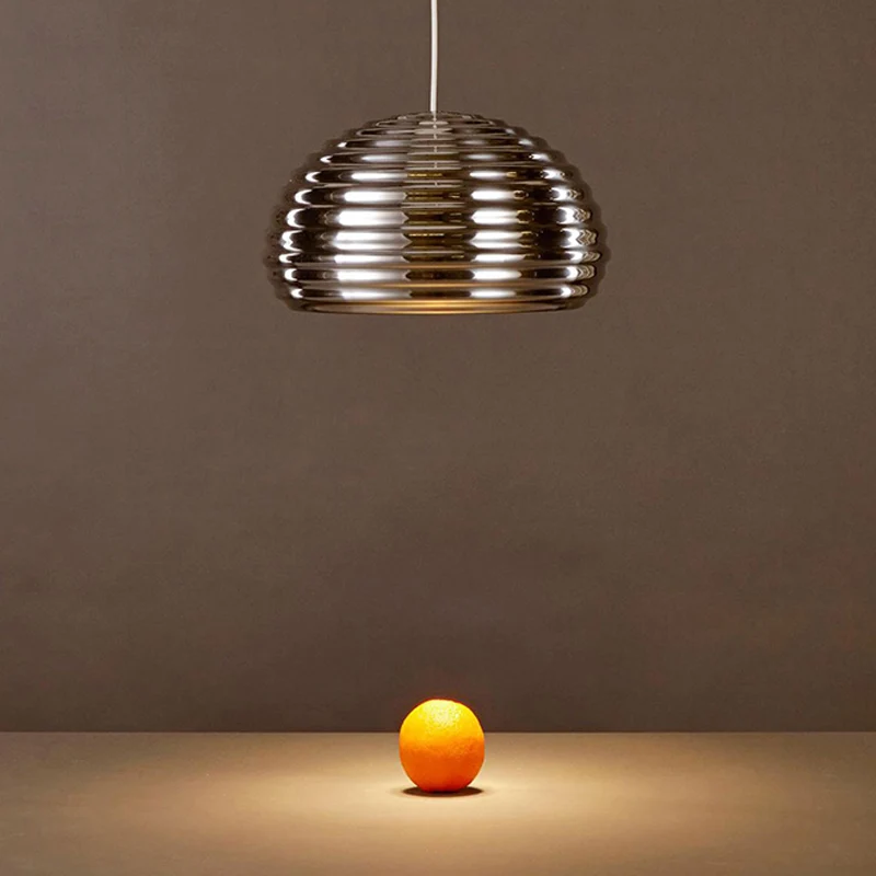 Bowl Metal Down Lighting Modern 1 Lamp Chroom Hangende Hanglamp voor Slaapkamer Clearhalo