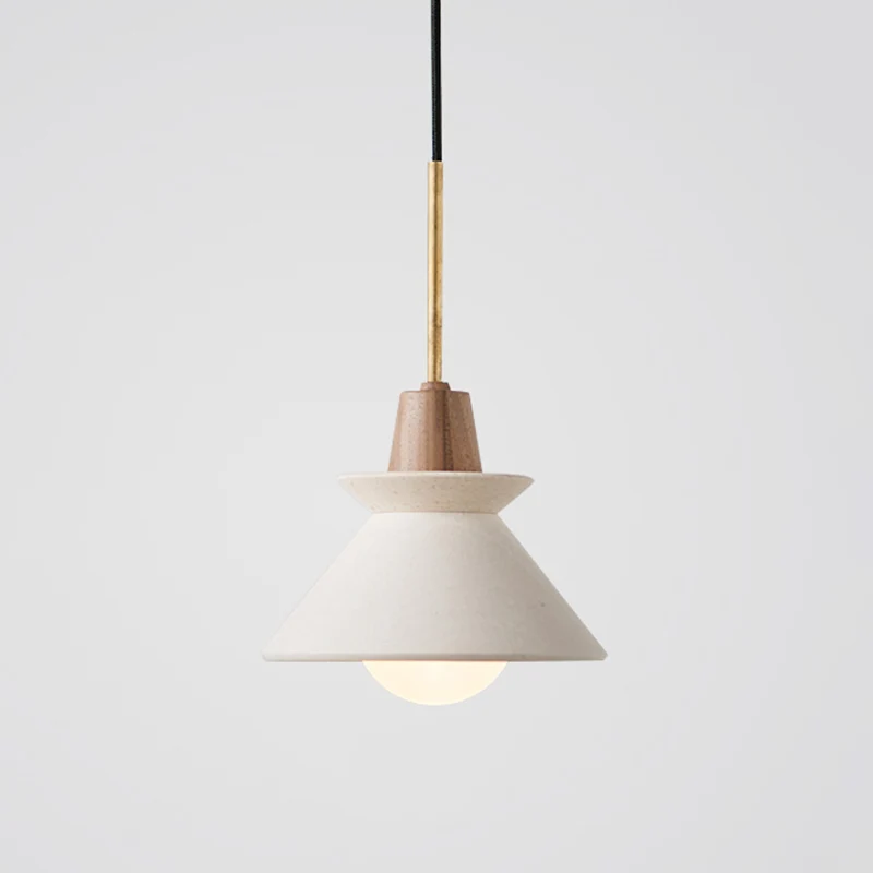 Bowl Shade Plafondlamp Eenvoud Cement Enkele Eetkamer Hangende hanglamp wit Clearhalo