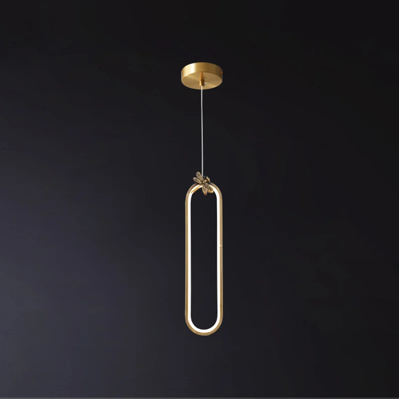 Bronzen LED kleine hanglamp Moderne stijl Creatieve plafondhanger Clearhalo