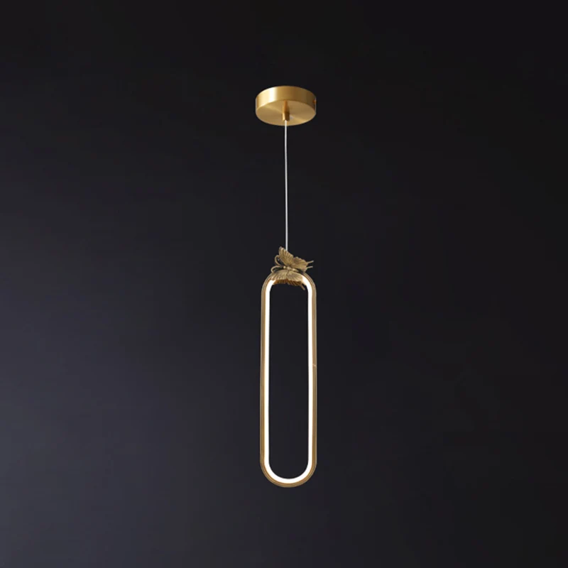 Bronzen LED kleine hanglamp Moderne stijl Creatieve plafondhanger Clearhalo