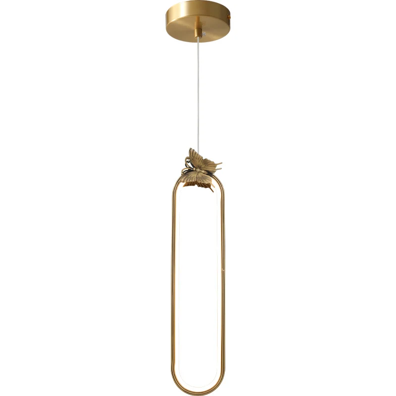 Bronzen LED kleine hanglamp Moderne stijl Creatieve plafondhanger Clearhalo