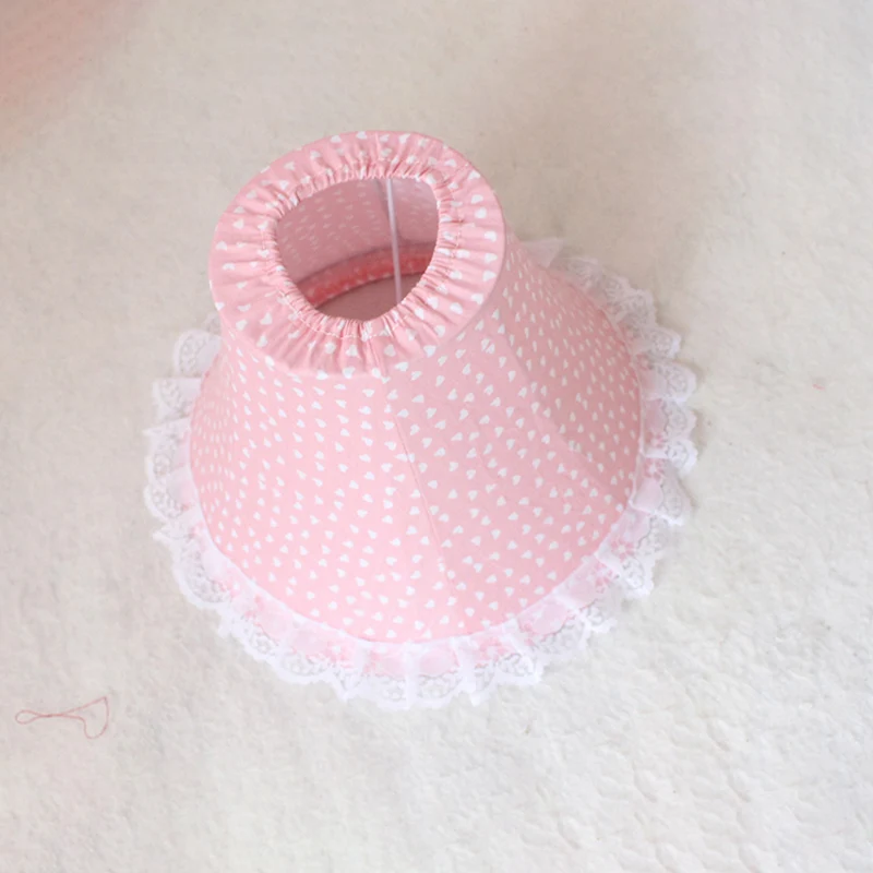 Cartoon House vloerlamp met belkap 1 lichte stoffen vloerlamp roze voor kinderkamer Clearhalo