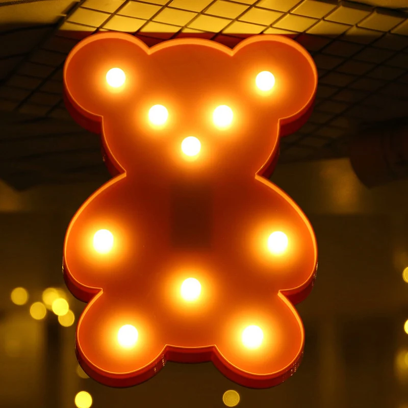 Cartoonvormige slaapkamer batterij wandverlichting kunststof kunst decor LED nachtkastje lamp Clearhalo