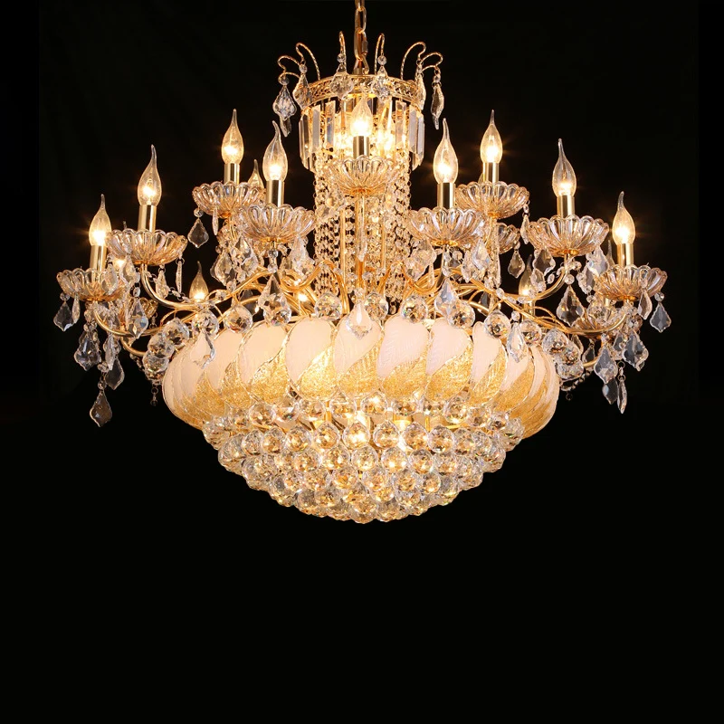 Cascading Woonkamer Kroonluchter Lamp Kristallen Bol 14/20 Heads Hedendaagse Plafond Hanglamp, 23,5"/31,5" W Clearhalo