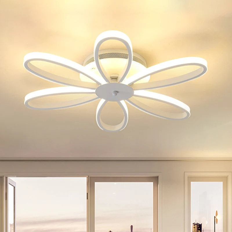 Chrysanten Plafondlamp Modern Acryl LED Woonkamer Inbouwlamp warm/wit licht, 23,5"/31,5"/41" breed Clearhalo