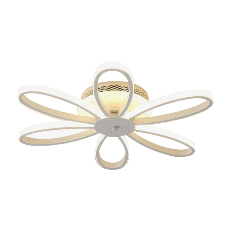 Chrysanten Plafondlamp Modern Acryl LED Woonkamer Inbouwlamp warm/wit licht, 23,5"/31,5"/41" breed Clearhalo
