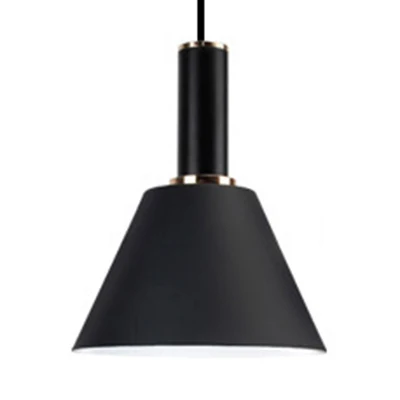 Cilinder- en emmer-hanglamp One Light Moderne aluminium hanglamp voor naast het bed Clearhalo
