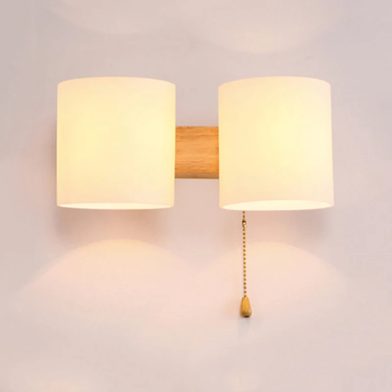 Cilinderkap Volwassen Slaapkamer Wandverlichting Matglas Japanse wandlamp beige Clearhalo