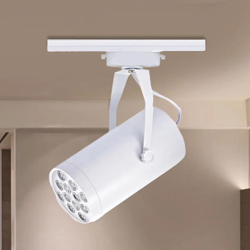 Cilindrische schaduw Restaurant semi-inbouwlicht Loft Stijlvolle metalen LED Zwart/wit verstelbare plafondarmatuur Clearhalo