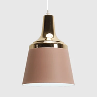 Cloth Shop Bucket Suspension Light Aluminium enkele kop Scandinavische Macaron gekleurde hanglamp Clearhalo