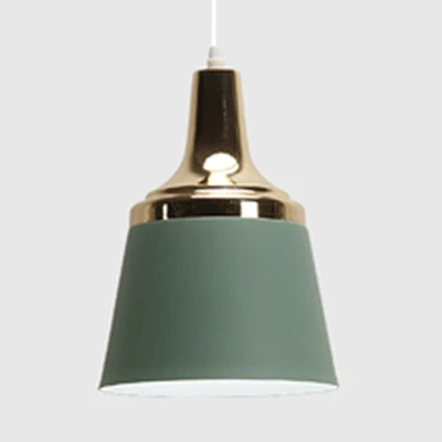 Cloth Shop Bucket Suspension Light Aluminium enkele kop Scandinavische Macaron gekleurde hanglamp Clearhalo