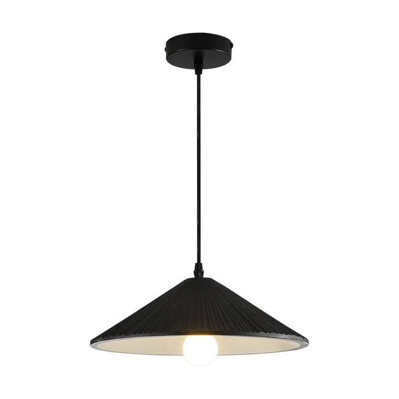 Conische hanglamp van hars, minimalistische 1-lichts hanglamp voor eetkamer Clearhalo