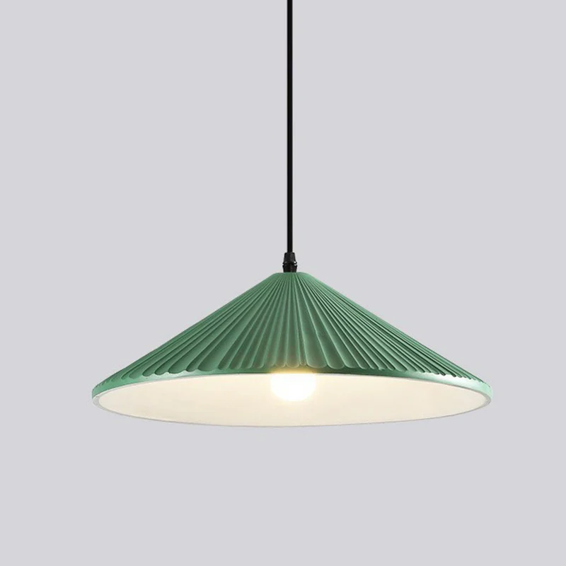 Conische hanglamp van hars, minimalistische 1-lichts hanglamp voor eetkamer Clearhalo