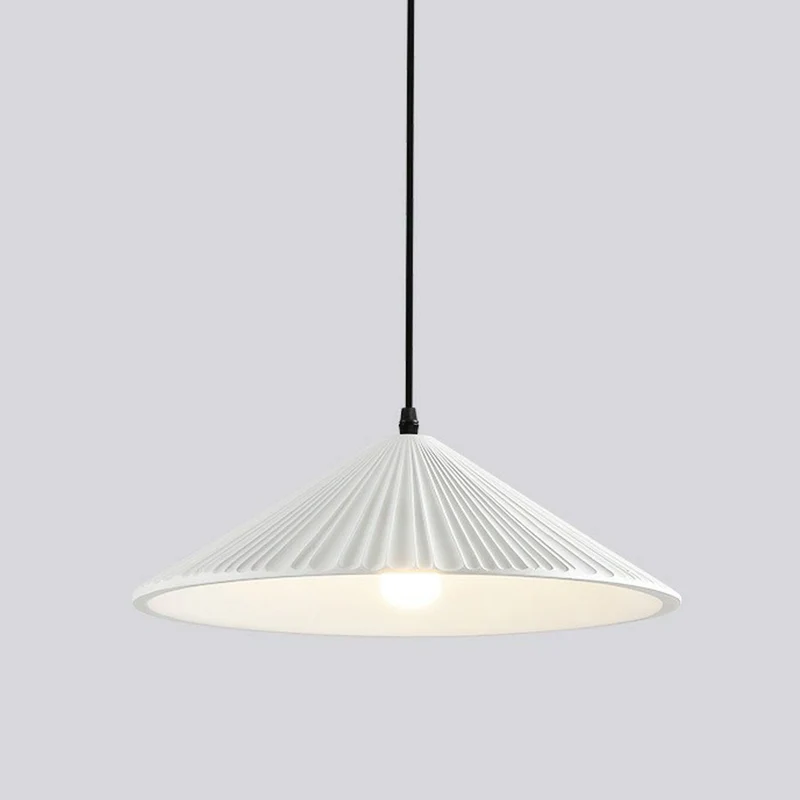 Conische hanglamp van hars, minimalistische 1-lichts hanglamp voor eetkamer Clearhalo