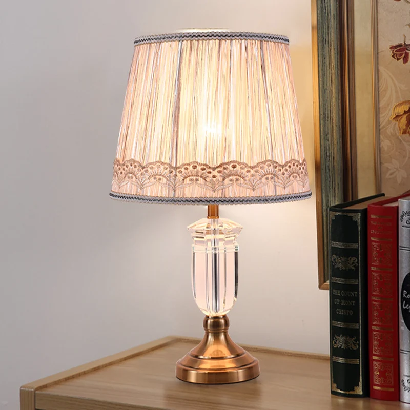 Conische kap Taaklamp Modernistische stof 1 lamp Goud leesboeklicht voor studie Clearhalo