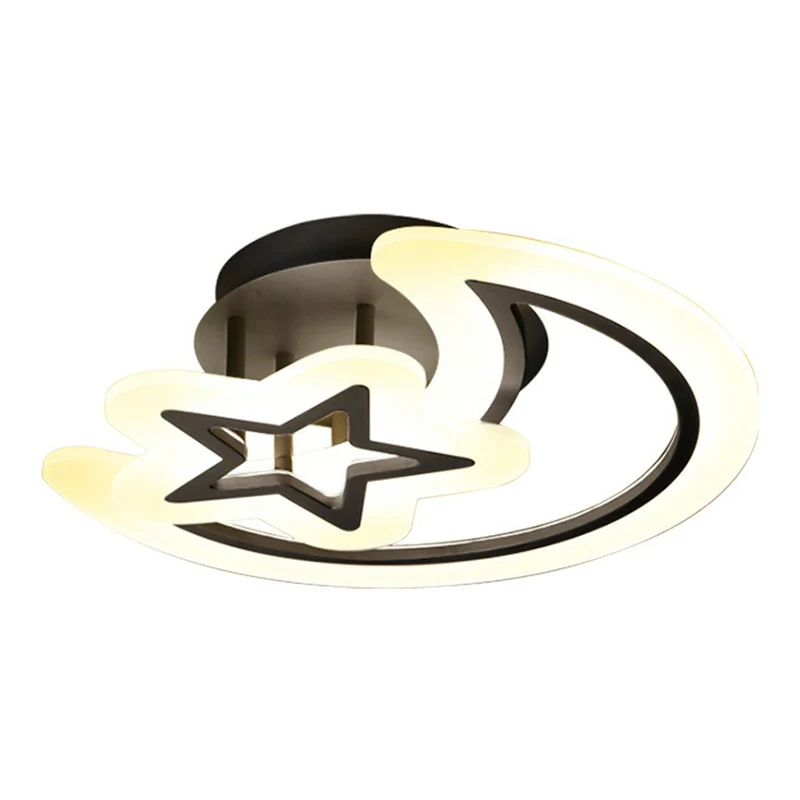 Crescent en Star LED semi-inbouwlicht Moderne stijl acryl slaapkamer plafondinbouw Clearhalo