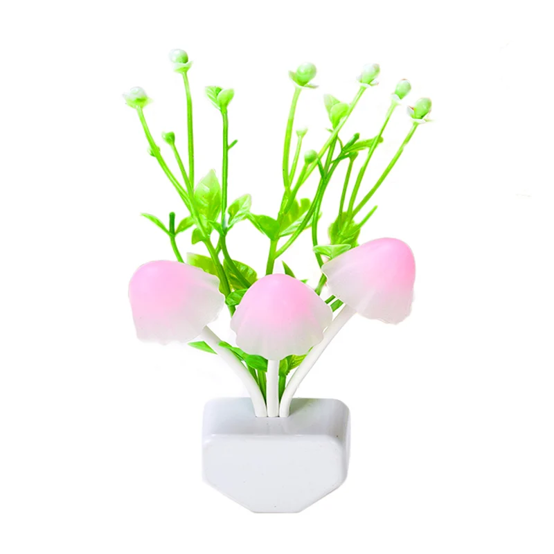 Decoratieve zeewier kunststof wandlamp, plug- LED-nachtlampje groen, veelkleurig licht Clearhalo