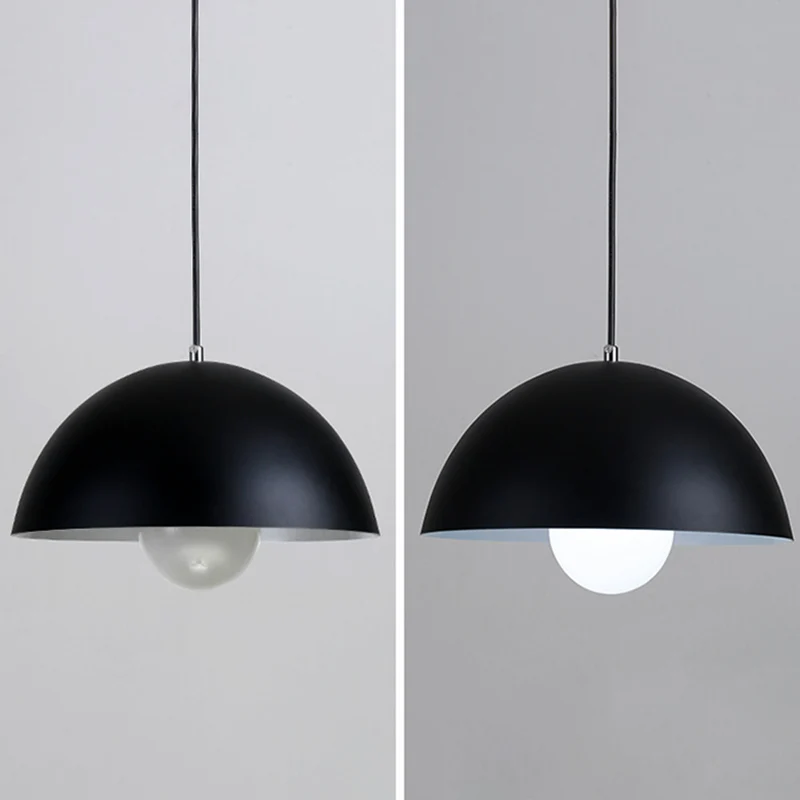 Dome Restaurant Drop Hanglamp Moderne Stijl Metaal 1 Licht Hangend Plafondlamp Clearhalo