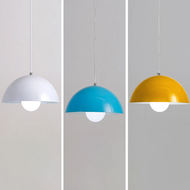 Dome Restaurant Drop Hanglamp Moderne Stijl Metaal 1 Licht Hangend Plafondlamp Clearhalo