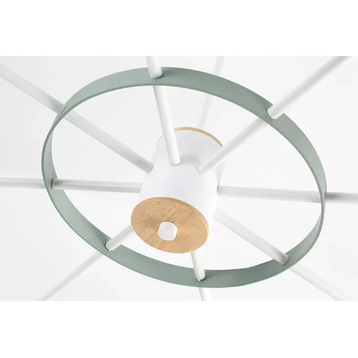 Draaibare metalen cilinderkroonluchter Macaron-stijl moderne plafondlamp voor verpleegkamer Clearhalo