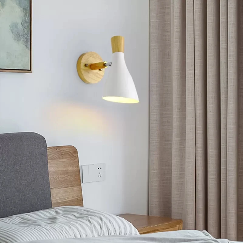 Draaibare Scandinavische fles wandkandelaar 1 kop metalen wandlamp voor kinderslaapkamer Clearhalo