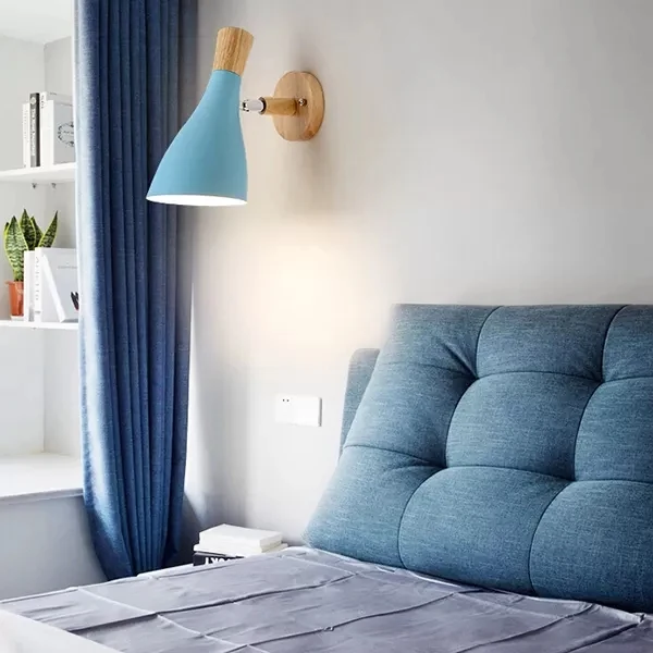 Draaibare Scandinavische fles wandkandelaar 1 kop metalen wandlamp voor kinderslaapkamer Clearhalo