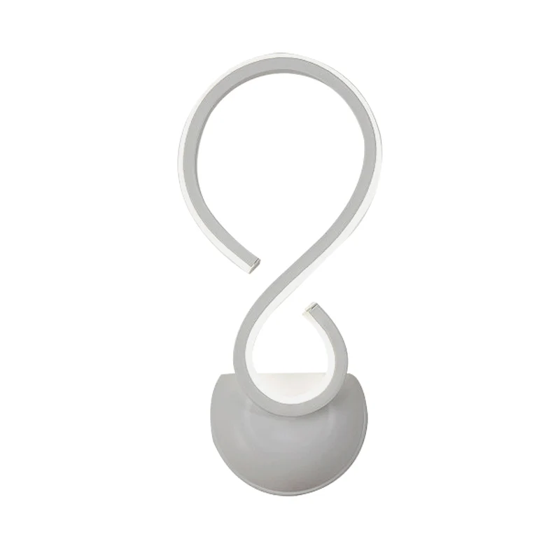 Draaiende acryl wandlamp Sconce Eenvoud LED witte afwerking Wandmontage verlichting voor woonkamer Clearhalo
