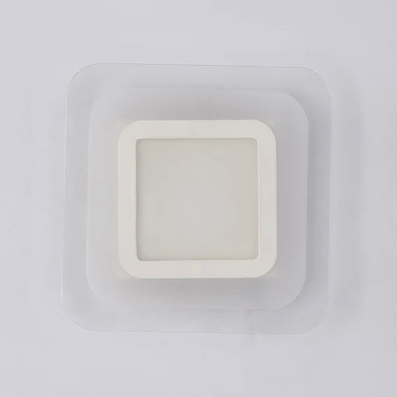 Driehoekige/ronde/vierkante gangwandkandelaar Verlichting Acryl LED Simplicity-wandlamp warm/wit Clearhalo