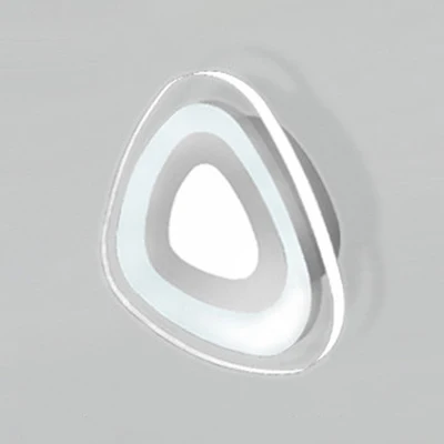 Driehoekige/ronde/vierkante gangwandkandelaar Verlichting Acryl LED Simplicity-wandlamp warm/wit Clearhalo