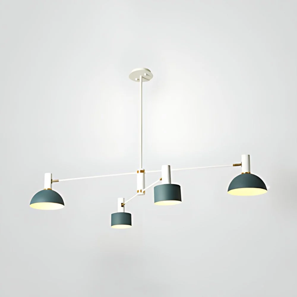 Drum & Dome kroonluchter 4 lampen Scandinavische stijl metalen hanglamp voor keukenrestaurant Clearhalo
