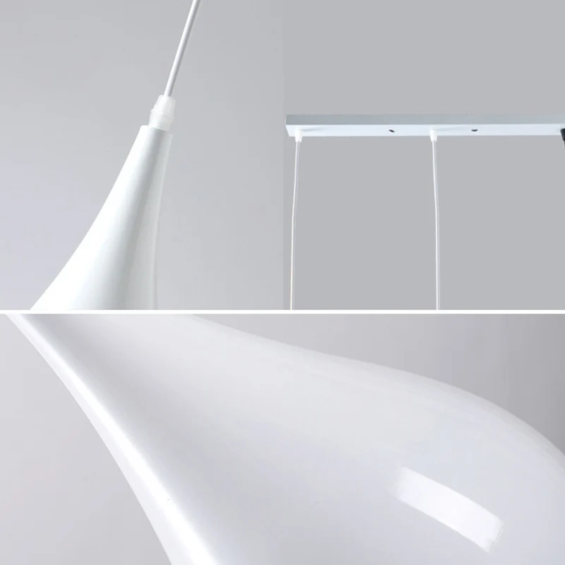 Druppelvormige plafondhanger Macaron Metaal 1 licht Eetkamer hanglamp Clearhalo