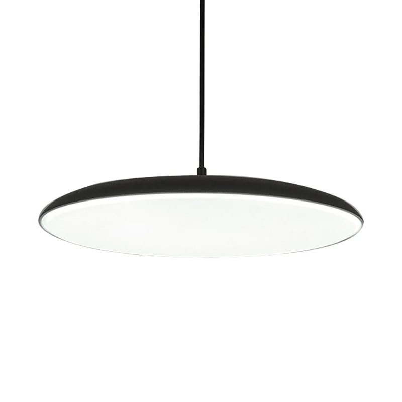 Eenvoud ronde LED-hanger metalen eetkamer plafond hanglamp met acryl diffuser Clearhalo
