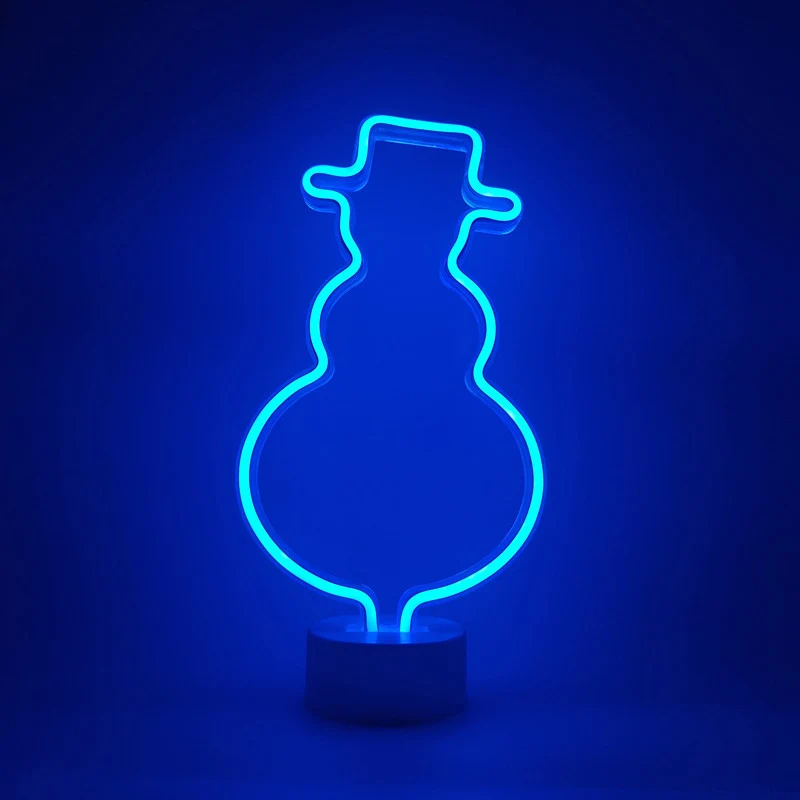 Eenvoudig sneeuwpop wandnachtlampje kunststof kinderslaapkamer LED-nachtkastjeverlichting wit Clearhalo