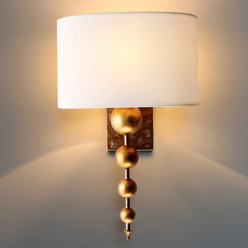 Eetkamerlamp met één lamp, vintage messing schanslamp met rechthoekige stoffen kap Clearhalo