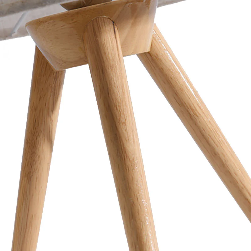 Eigentijdse cilindertaakverlichting, stoffen LED-leesboeklamp met houten statief Clearhalo