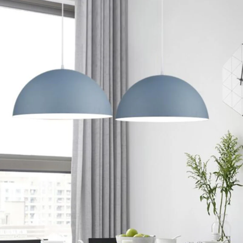Eigentijdse koepelhangende verlichtingsarmatuur metalen eetkamer hangende hanglamp Clearhalo