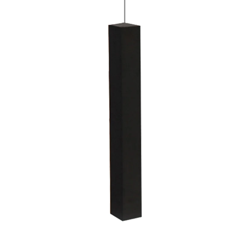Eigentijdse matzwarte kubusvormige plafondlamp Metalen eetkamer LED-hanglamp wit/warm Clearhalo