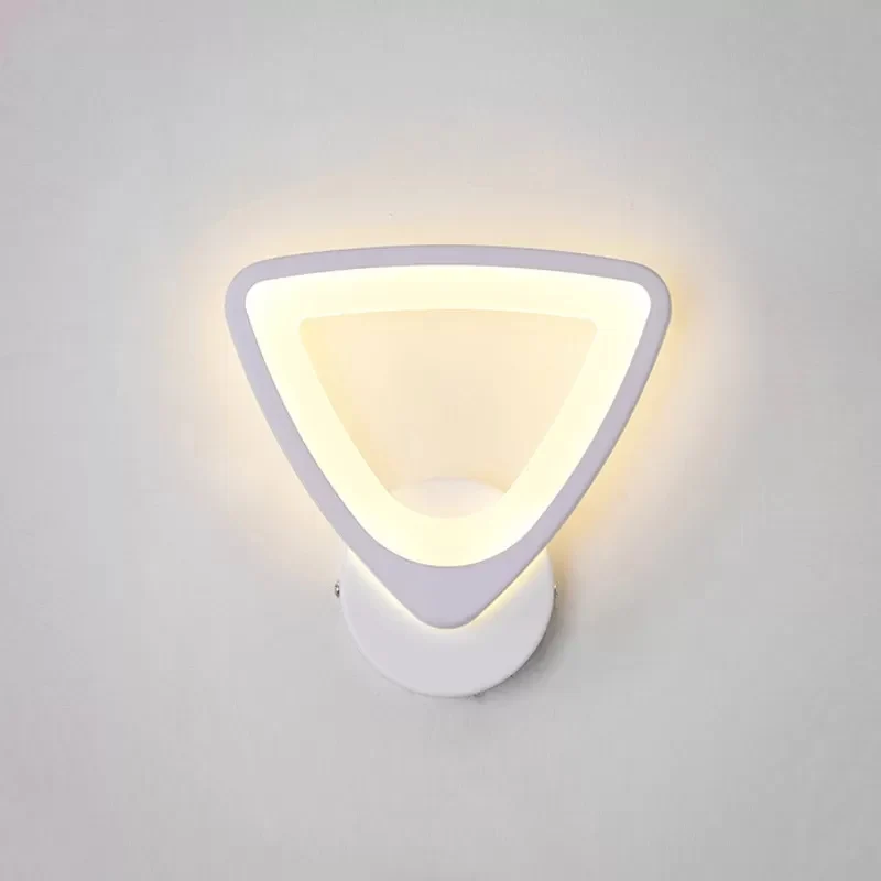 Eigentijdse slanke LED-wandlamp van acryl schanslicht wit voor woonkamertrap Clearhalo